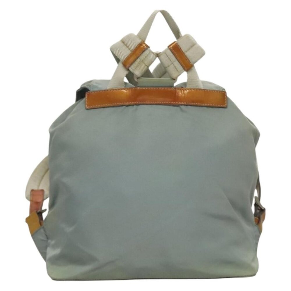 PRADA Backpack Nylon Light Blue Silver Auth - Picture 3 of 16
